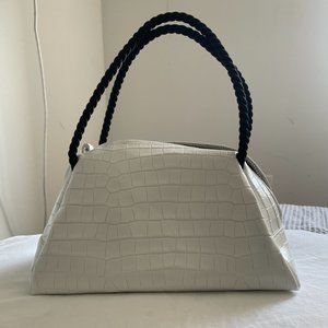MARYAM NASSIR ZADEH SUN PURSE, WHITE CROCODILE - NEVER USED